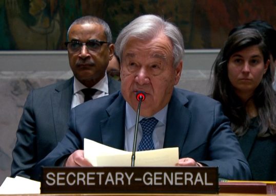 UN chief ‘deeply concerned’ by Moscow plan for Kyiv strikes