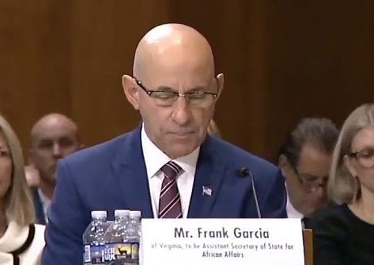 US Senate confirms veteran naval officer Frank Garcia as top Africa envoy