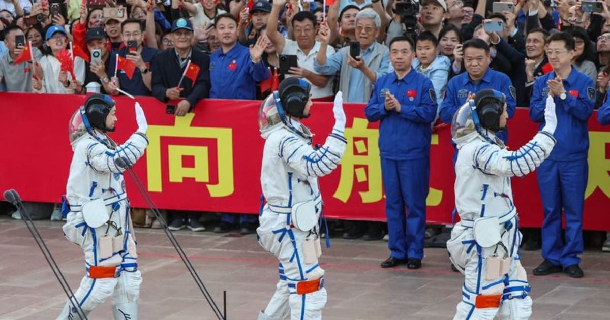 China launches rocket to send astronaut on year-long space mission as it eyes 2030 moon landing