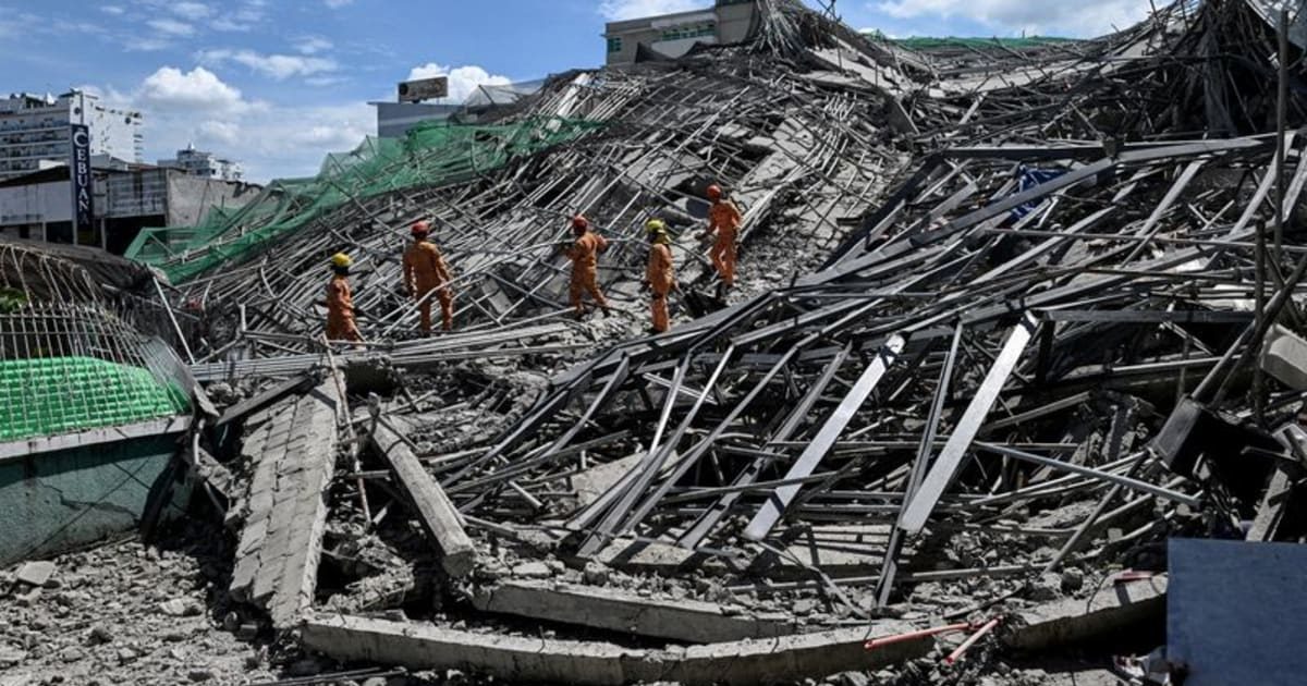Death toll rises to three after Philippine building collapse, with 17 still missing