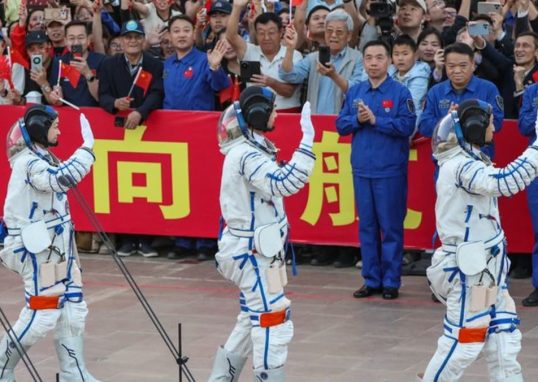 China launches rocket to send astronaut on year-long space mission as it eyes 2030 moon landing