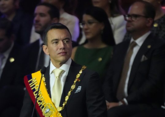 Ecuador’s Noboa pledges to extradite criminals in State of the Union speech